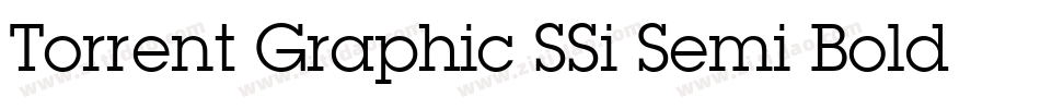 Torrent Graphic SSi Semi Bold Italic字体转换